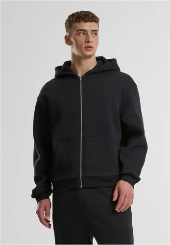 Urban Classics Herren Tb7284-fluffy Zip Hoody Sweatshirt, Schwarz, 5XL EU - Kapuzenpullover für Herren mit modernem Oversize Fit und weichem Tragegefühl. Ideal für lässige Styles und Komfort, ausgestattet mit praktischer Kängurutasche und durchgehendem Reißverschluss.