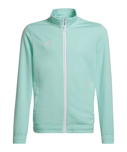 adidas Performance Entrada 22 Trainingsjacke Kids - Türkis - Jacke für Kinder aus 100% Polyester, ideal für sportliche Aktivitäten und sorgt für einen starken Teamauftritt.