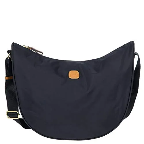 BRIC'S Schultertasche Blau 40x30x11.5 cm - Damen-Schultertaschen aus strapazierfähigem Polyamid, ideal für den Alltag und Reisen mit stilvollem Design.