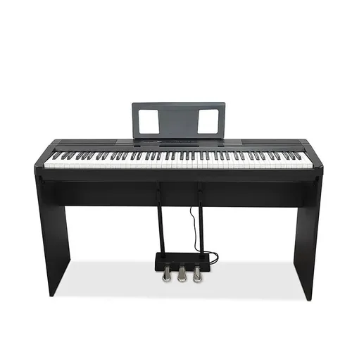 Piano Digitalpiano Stage Klavier Schwarz Hochglanz - Hochwertiges digitales Klavier mit 88 Tasten, ideal für Musikliebhaber. Besonderheiten: Aufnahme- und Wiedergabefunktion, tragbar und mit integriertem Lautsprecher.