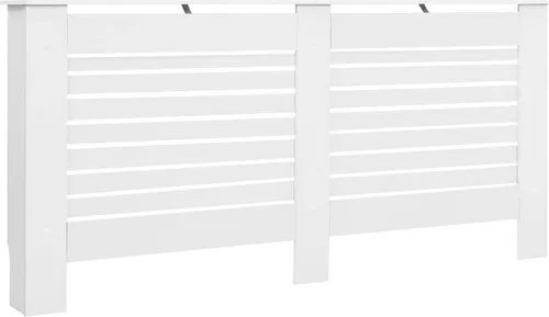 vidaXL Heizkörperverkleidung mit 7 horizontalen Latten - Ersatzteile & Zubehör für Heizen & Kühlen – stilvolle MDF Heizkörperabdeckung mit modernem Design, bietet zusätzlichen Platz für Deko und ist einfach zu montieren.