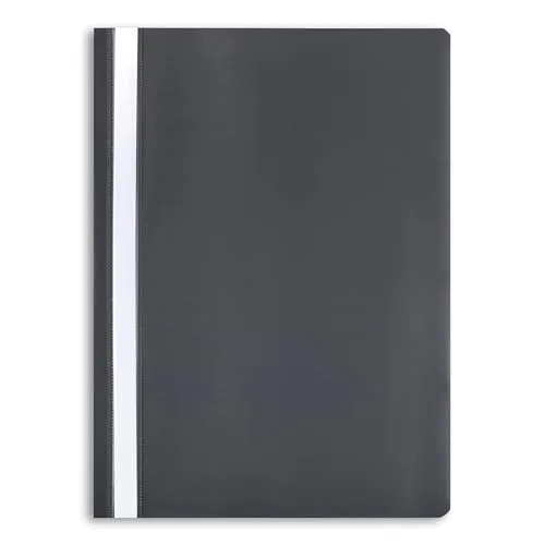 itenga Schnellhefter A4 Plastik stabil PP Kunststoff Sicht Hefter Mappe TÜRKIS genarbt 1 Stück (dunkelgrau)