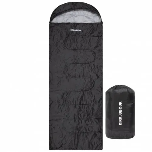 KIRKJUBØUR® Outdoor Camping Schlafsack 15 °C - Deckenschlafsäcke für Frühling und Sommer, ultraleicht mit Kapuzen-Kopfteil und platzsparendem Kompressionsbeutel, ideal für abenteuerlustige Camper.