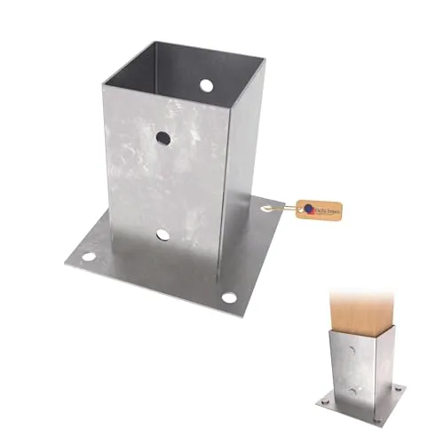 GeZu Impex Aufschraubbodenhülse feuerverzinkt 121 x 150 mm