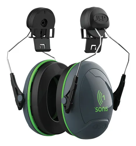 JSP Kapselgehörschützer Sonis 1, 26 dB zur Helmbefestigung - Kapselgehörschützer mit 26 dB Geräuschdämpfung, ideal für laute Arbeitsumgebungen und sicherer Helmbefestigung.