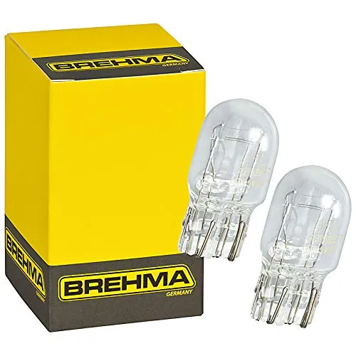 2er Set BREHMA 90289 W21/5W Glassockellampe 12V 21/5W W3x16q