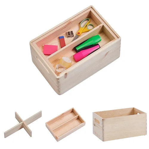 Zeller Aufbewahrungsboxen-Set braun