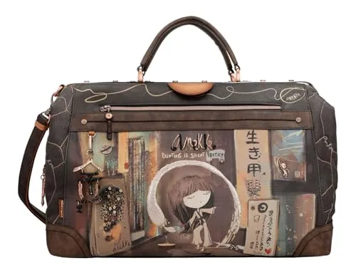 Anekke Shoen Brown Weekender Reisetasche 49 cm - Stylische Reisetasche in Braun, ideal für Wochenendausflüge und Reisen, bietet viel Stauraum und ein einzigartiges Design.