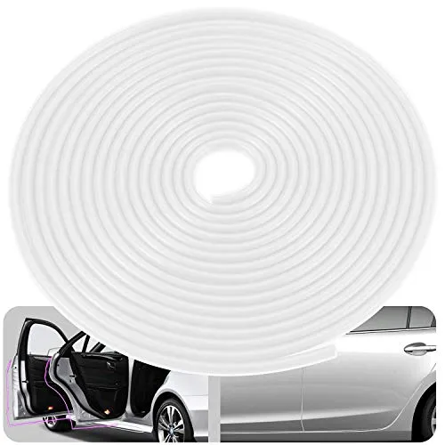 Kantenschutz für Autotüren,Kantenschutz, Gummidichtung, Schutz mit U-Form, Autoschutz, Türkantenschutz, passend für die meisten Autos(Weiß, 32FT)