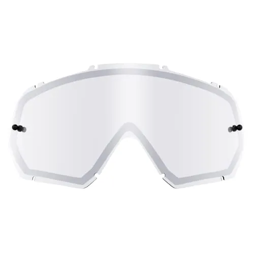 O'NEAL | Motocross-Brillen-Ersatzteile | Motorrad Enduro | Doppel-Linse für maximale Lichtdurchlässigkeit, 1,2 mm starke Linse mit 100% UV Schutz | B-30 Youth Spare Double Lens | Silber Mirror