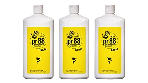 Rath’s pr88 liquid 150ml – Hautschutzfluid für effektive Reinigung - Effektives Hautschutzfluid gegen starke Verschmutzungen, einfache Anwendung und schnelle Trocknung. Optimaler Halt für Werkzeuge, ohne die Fingerfertigkeit zu beeinträchtigen. Dermatologisch getestet.