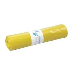 DEISS PREMIUM Abfallsack 120 Liter gelb, ca. 1770 g/Rolle, T100 13003 , 1 Rolle = 25 Säcke