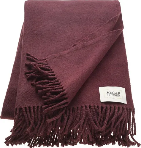 SCHÖNER WOHNEN Kollektion Wohndecke - Kuschelige Wohndecke in lila/violett aus hochwertigem Baumwollmischgewebe, ideal für gemütliche Abende. Maße: 140 cm Breite, perfekt für jedes Zuhause.