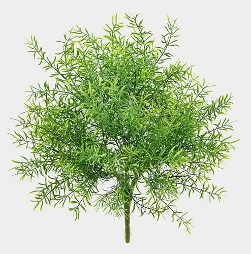 artplants.de Kunst Asparagus sprengeri ERRAI - Künstliche Grünpflanze auf Steckstab, 40 cm - Dekorative Kunstpflanze ERRAI, 40 cm hoch, ideal für kreative Arrangements. Perfekt für langlebige Deko ohne Pflegeaufwand.