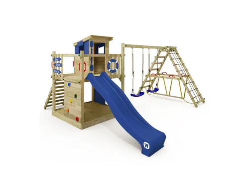 Wickey Spielturm Smart Surf – Abenteuer-Stelzenhaus mit Schaukel & Rutsche