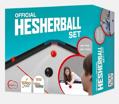 HesherBall Unisex Jugend Tischballspiel Set - Funsport für jedes Zuhause - Tischfußballtische: Mobiles und platzsparendes Spielset, das in nur 5 Minuten aufbaubar ist und Spaß für die ganze Familie bietet.