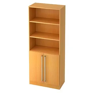 HAMMERBACHER Regalschrank 7700 CE, V7700/6/6/CE buche - Büromöbel mit flexiblem Stauraum: Der HAMMERBACHER Regalschrank 7700 CE bietet 5 verstellbare Fächer für optimale Ordnung und ist dank robuster Melaminharzbeschichtung pflegeleicht.