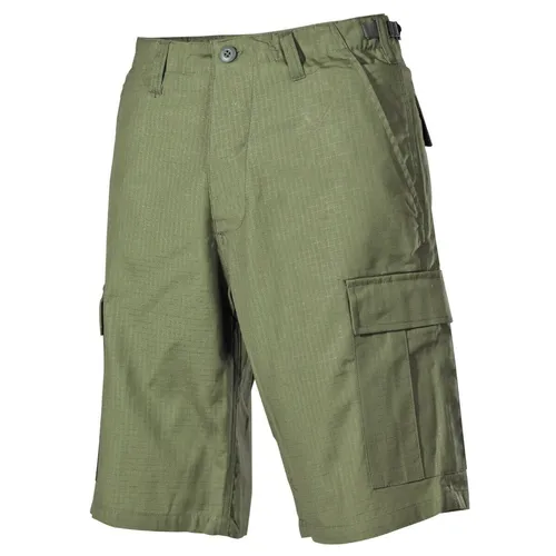 MFH Herren US BDU Bermuda Kurze Hose - Wanderhosen aus 100% Baumwolle, mit verstellbarer Taille und praktischen Cargo-Taschen für optimale Funktionalität beim Outdoor-Abenteuer.