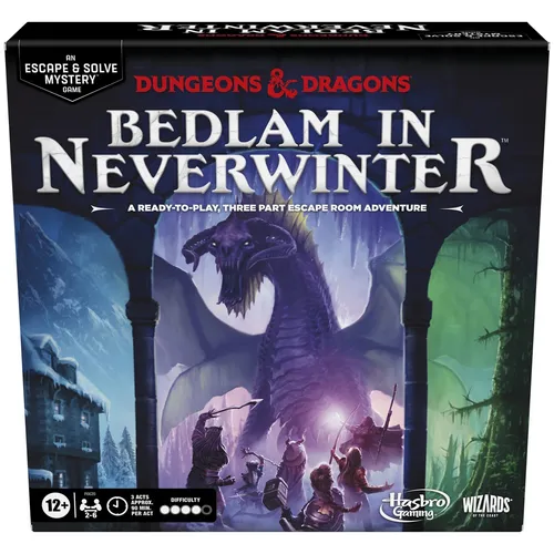 Hasbro Gaming, Dungeons & Dragons: Bedlam in Neverwinter, Escape Room, Cooperati