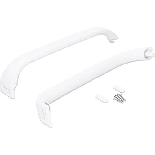 LUTH Premium Profi Parts Türgriffsatz Griff Set komptibel mit Bosch 0036542 00369542 weiß für KühlGefrierKombination Doppelbackofen