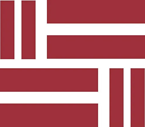 Akachafactory 4 x Aufkleber Sticker Auto, Motorrad, Koffer pc lettischer Flagge Lettlands