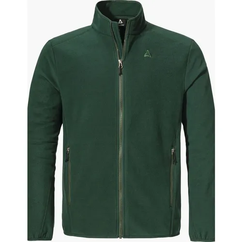 Schöffel Fleece Jk Style Ash Men dark jade (6965) 54 - Herren Midlayer und Fleecejacken zum Skifahren, ideal für Wanderliebhaber mit leichtem Tecnopile Fleece für Wärme und hohe Bewegungsfreiheit dank 2-Wege-Stretch.