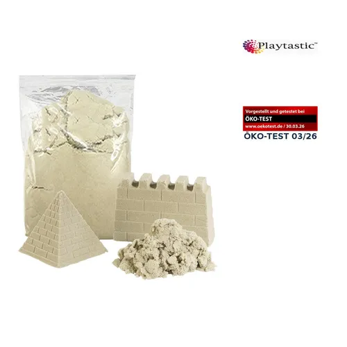 Playtastic Knetsand: Kinetischer Sand grob, 1 kg (Modelliersand)