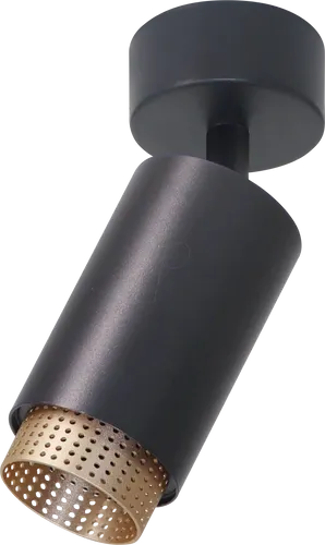 LX-300229 - Schwenkbarer LED Aufbauspot GU10, schwarz/gold, IP20, ALU