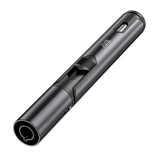 VVAY Jet Feuerzeug Stabfeuerzeug, Sturmfeuerzeug Jetflamme, Gas Nachfüllbar Gasfeuerzeug Lang für Kerzen, Herd, BBQ (ohne Gas verkauft) Schwarz