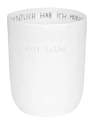 Räder Guten Morgen. Becher Gute Laune in schwarz von Räder