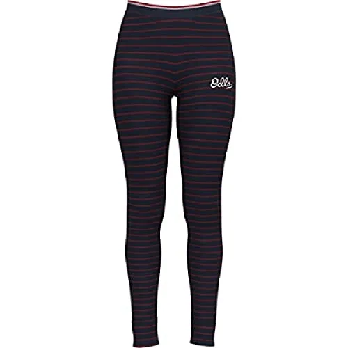 Odlo Thermo Leggings Damen Active Warm Originals Stripes I Thermounterwäsche I Warme Skiunterwäsche