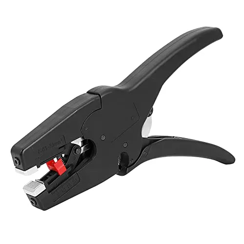 Automatische Abisolierzange, Multifunktionale Kabelschneider 2-in-1 Handwerkzeug Selbstjustierende Kabelabisolierzange Drahtschneider, Abisolierwerkzeug 0,03-10 mm² Wire Stripper Zange Schwarz