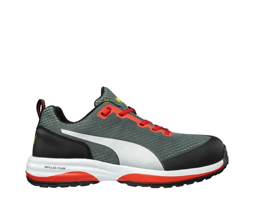 PUMA Safety SPEED LOW Arbeitsschuh - Sicherheitsschuhe der Klasse S1P mit Fiberglasskappe und FAP®lite-Durchtrittschutz, ideal für Handwerk und Industrie, atmungsaktives BreathActive Funktionsfutter.