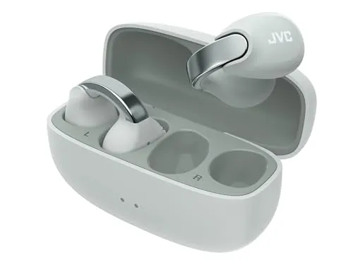 JVC NEARPHONES HA-NP1T-H - True Wireless Ohrhörer im Schmuckdesign - Kopfhörer mit stylischem Schmuckdesign, bequemer Passform und 24 Std. Akkulaufzeit. Ideal für sportliche Aktivitäten und mit Bluetooth 5.3 für einfache Verbindung.