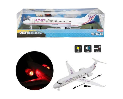 Toi-Toys Passagierflugzeug VEHICOOL mit Licht und Sound