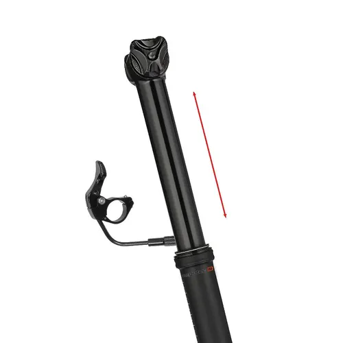 Ergotec VIPER Up & Down S Sattelstütze 34.9 mm - Hochwertige Sattelstütze für Fahrräder, mit 80 mm Federweg und robustem AL 6066 T6 Material. Ideal für optimalen Komfort und Anpassungsfähigkeit auf jeder Fahrt.