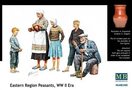 Produktbild MASTER BOX MB3588 1/35 Eastern Region Peasants, WW II era