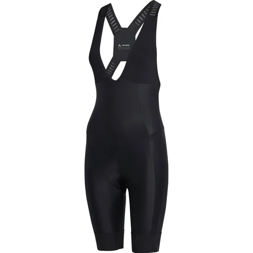 Vaude Damen Furka II Bib Shorts M schwarz - Sportliche Bib Shorts für Damen, ideal für lange Radtouren. Mit atmungsaktivem R-Pad und ergonomischem Schnitt für optimalen Komfort.