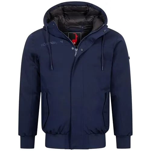 Höhenhorn Alpwall Herren Winter Jacke Gefüttert Dunkelblau Gr. S - Funktionsjacke mit wasserdichten Eigenschaften (8.000mm) und exzellenter Isolierung für kalte Wintertage. Atmungsaktivität sorgt für angenehmes Trageklima, ideal bei Schnee und Regen.