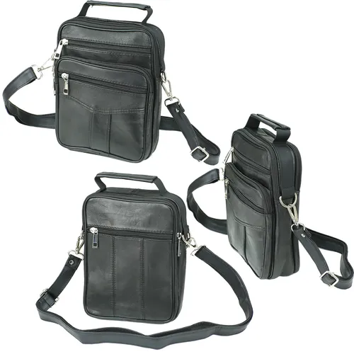 Herren Arbeitstasche Leder Umhängetasche Messenger Schultertasche Flugbegleiter