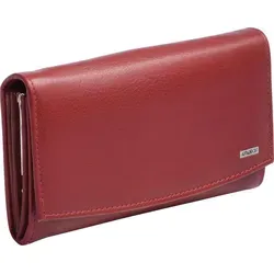 GlücksNugget Geldbörse aus weichem Leder in Rot