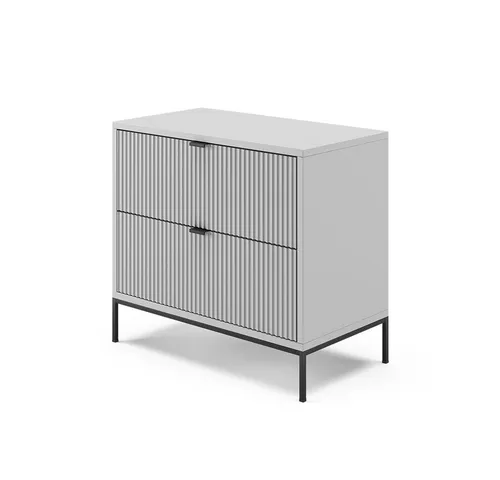 Vicco Nachtschrank Eliza, Grau, 66 x 60 cm von Vicco