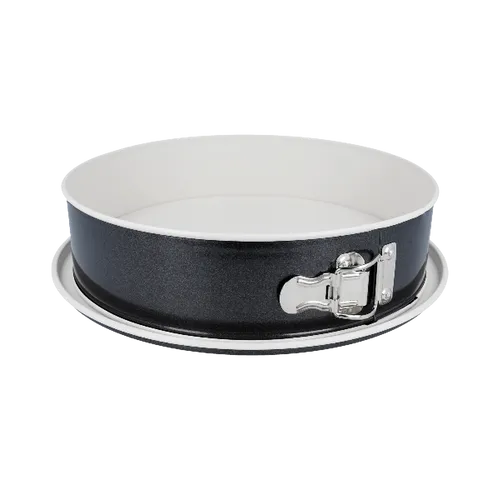 Springform Kuchenform Antihaft Flachboden Eurohome® Backform rund schwarz 28cm..