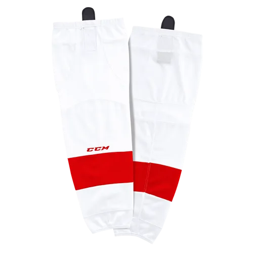 Stutzen CCM SX8000 Game Socks - Detroit Away - Hochwertige Eishockey Stutzen in der Farbe Detroit Away, Größe Intermediate. Ideal für optimalen Tragekomfort und Bewegungsfreiheit beim Spiel.