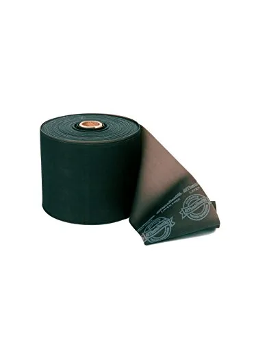 THERABAND Latexfreies Widerstandsband für Pilates, Heim-Fitnessstudio, Reha, professionelle Physiotherapie und Fitnessgeräte, 45,5 Meter, schwarz, speziell schwer