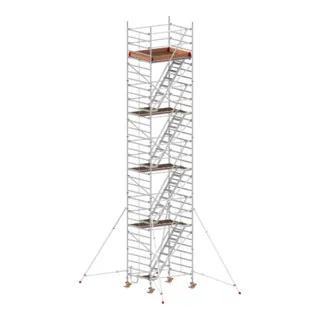 Hymer Treppen-Fahrgerüst 1,90x1,50m - Fahrgerüst mit extrem robuster Ausführung, schneller Montage durch Klickverschlüsse und großer Arbeitsfläche für sicheres Arbeiten in Höhen bis 10,4 m.