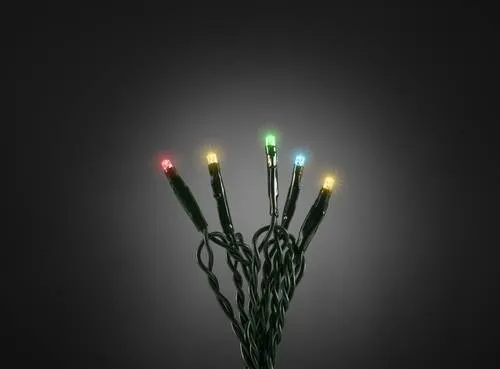 Konstsmide 6350-520 Micro-Lichterkette Innen netzbetrieben Anzahl Leuchtmittel 10 LED Mehrfarbig Beleuchtete Länge: 0.63m