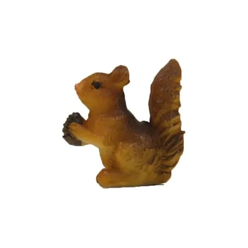 FADEDA Eichhörnchen/Höhe:2 cm/handbemalt/detailgetreue Krippen Figuren - Weihnachten Tisch Dekoration Krippe Zubehör