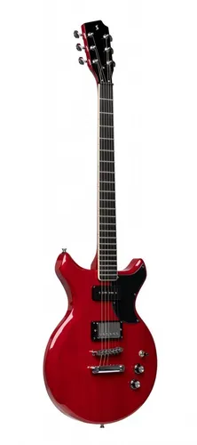 Stagg SVY DC TCH E-Gitarre Transparent cherry von Stagg