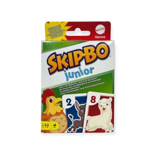 Mattel Skip-Bo Junior Kartenspiel - Ultimatives Reihenfolge-Kartenspiel für Spaß mit der ganzen Familie!